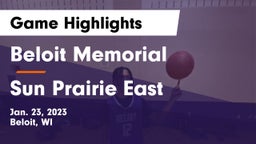 Beloit Memorial  vs Sun Prairie East  Game Highlights - Jan. 23, 2023
