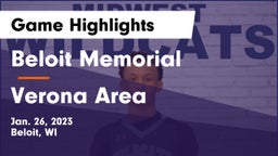 Beloit Memorial  vs Verona Area  Game Highlights - Jan. 26, 2023