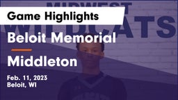 Beloit Memorial  vs Middleton  Game Highlights - Feb. 11, 2023