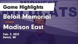 Beloit Memorial  vs Madison East Game Highlights - Feb. 9, 2023