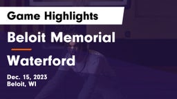 Beloit Memorial  vs Waterford  Game Highlights - Dec. 15, 2023