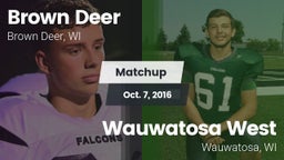 Matchup: Brown Deer High vs. Wauwatosa West  2016