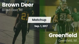 Matchup: Brown Deer High vs. Greenfield  2017