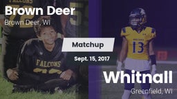 Matchup: Brown Deer High vs. Whitnall  2017