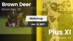 Matchup: Brown Deer High vs. Pius XI  2017