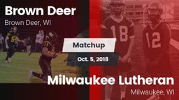 Matchup: Brown Deer High vs. Milwaukee Lutheran  2018