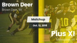 Matchup: Brown Deer High vs. Pius XI  2018
