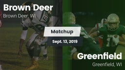 Matchup: Brown Deer High vs. Greenfield  2019