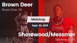 Matchup: Brown Deer High vs. Shorewood/Messmer  2019