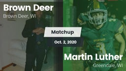 Matchup: Brown Deer High vs. Martin Luther  2020