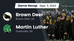 Recap: Brown Deer  vs. Martin Luther  2022