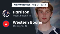 Recap: Harrison  vs. Western Boone  2018