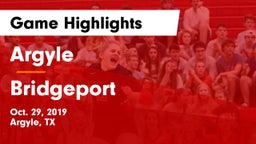 Argyle  vs Bridgeport  Game Highlights - Oct. 29, 2019