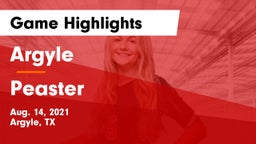 Argyle  vs Peaster Game Highlights - Aug. 14, 2021