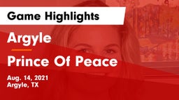Argyle  vs Prince Of Peace Game Highlights - Aug. 14, 2021