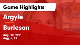 Argyle  vs Burleson  Game Highlights - Aug. 20, 2021