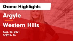 Argyle  vs Western Hills  Game Highlights - Aug. 20, 2021