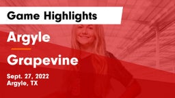 Argyle  vs Grapevine  Game Highlights - Sept. 27, 2022