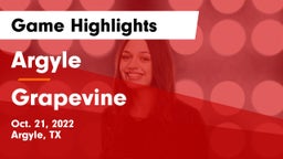 Argyle  vs Grapevine  Game Highlights - Oct. 21, 2022