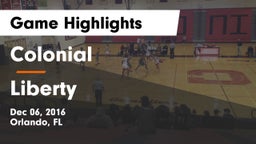 Colonial  vs Liberty  Game Highlights - Dec 06, 2016
