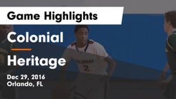 Colonial  vs Heritage  Game Highlights - Dec 29, 2016