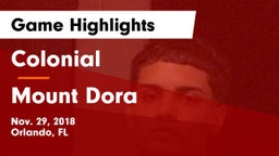 Colonial  vs Mount Dora  Game Highlights - Nov. 29, 2018