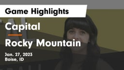 Capital  vs Rocky Mountain  Game Highlights - Jan. 27, 2023