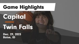 Capital  vs Twin Falls  Game Highlights - Dec. 29, 2023