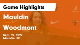 Mauldin  vs Woodmont  Game Highlights - Sept. 27, 2022