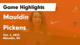 Mauldin  vs Pickens  Game Highlights - Oct. 4, 2023
