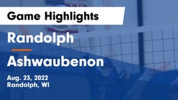 Randolph  vs Ashwaubenon  Game Highlights - Aug. 23, 2022