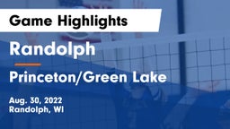 Randolph  vs Princeton/Green Lake  Game Highlights - Aug. 30, 2022