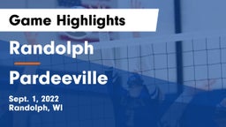 Randolph  vs Pardeeville  Game Highlights - Sept. 1, 2022