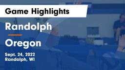 Randolph  vs Oregon  Game Highlights - Sept. 24, 2022