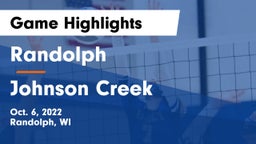 Randolph  vs Johnson Creek  Game Highlights - Oct. 6, 2022