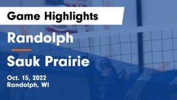 Randolph  vs Sauk Prairie  Game Highlights - Oct. 15, 2022