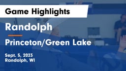 Randolph  vs Princeton/Green Lake  Game Highlights - Sept. 5, 2023