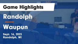 Randolph  vs Waupun  Game Highlights - Sept. 16, 2023