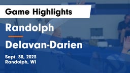 Randolph  vs Delavan-Darien  Game Highlights - Sept. 30, 2023