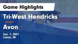 Tri-West Hendricks  vs Avon  Game Highlights - Jan. 7, 2021