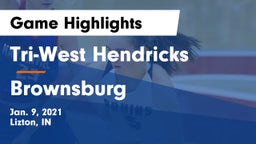 Tri-West Hendricks  vs Brownsburg  Game Highlights - Jan. 9, 2021
