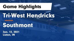 Tri-West Hendricks  vs Southmont  Game Highlights - Jan. 12, 2021