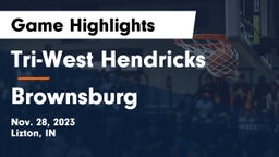 Tri-West Hendricks  vs Brownsburg  Game Highlights - Nov. 28, 2023