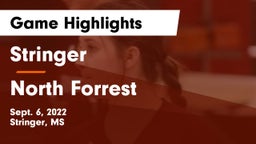 Stringer  vs North Forrest Game Highlights - Sept. 6, 2022