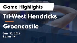 Tri-West Hendricks  vs Greencastle  Game Highlights - Jan. 30, 2021