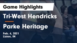 Tri-West Hendricks  vs Parke Heritage  Game Highlights - Feb. 6, 2021