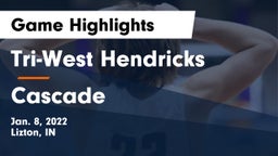 Tri-West Hendricks  vs Cascade  Game Highlights - Jan. 8, 2022