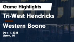 Tri-West Hendricks  vs Western Boone  Game Highlights - Dec. 1, 2023