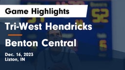 Tri-West Hendricks  vs Benton Central  Game Highlights - Dec. 16, 2023