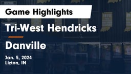 Tri-West Hendricks  vs Danville  Game Highlights - Jan. 5, 2024